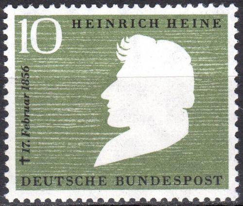 Potovn znmka Nmecko 1956 Heinrich Heine Mi# 229 Kat 3.50