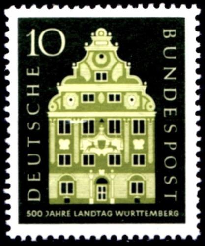 Poštovní známka Nìmecko 1957 Wurttemberský snìm Mi# 279