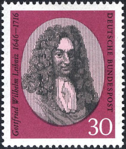 Potovn znmka Nmecko 1966 G. W. Leibniz Mi# 518 - zvtit obrzek