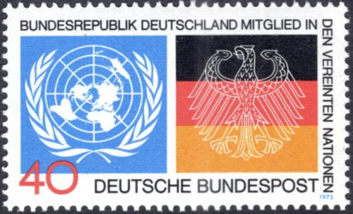 Potovn znmka Nmecko 1973 Vstup do OSN Mi# 781 - zvtit obrzek