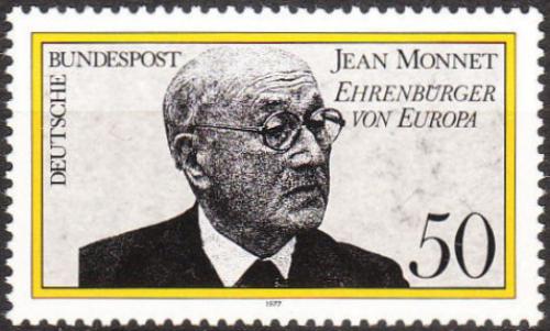 Potovn znmka Nmecko 1977 Jean Monnet, politik Mi# 926