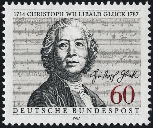 Potovn znmka Nmecko 1987 Christoph W. Gluck, skladatel Mi# 1343