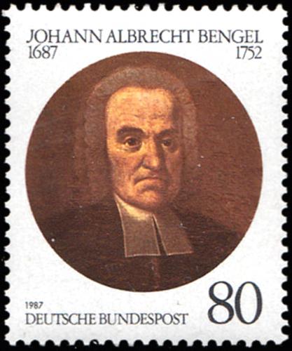 Poštovní známka Nìmecko 1987 Johann Albrecht Bengel, teolog Mi# 1324