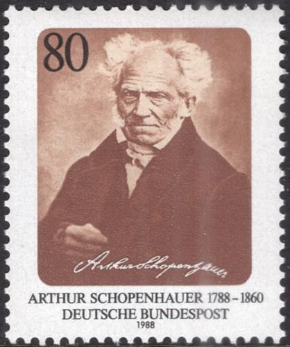 Potovn znmka Nmecko 1988 Arthur Schopenhauer, filozof Mi# 1357 - zvtit obrzek