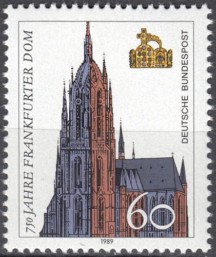 Potovn znmka Nmecko 1989 Frankfurtsk katedrla, 750. vro Mi# 1434 - zvtit obrzek