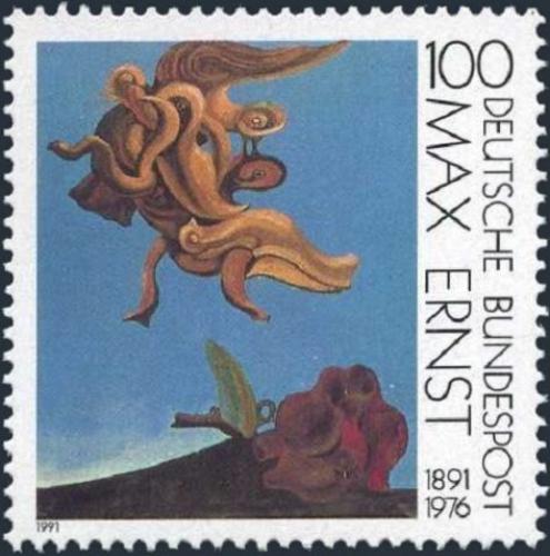 Potovn znmka Nmecko 1991 Pt monument, Max Ernst Mi# 1569 - zvtit obrzek