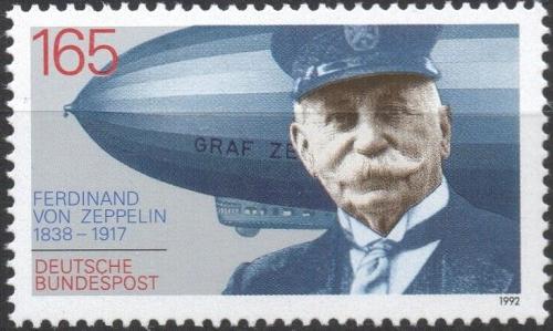 Poštovní známka Nìmecko 1992 Ferdinand Graf von Zeppelin Mi# 1597