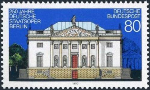 Potovn znmka Nmecko 1992 Sttn opera v Berln Mi# 1625 - zvtit obrzek