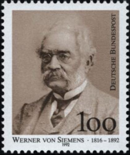 Potovn znmka Nmecko 1992 Werner von Siemens Mi# 1642