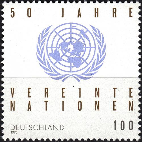 Potovn znmka Nmecko 1995 OSN, 50. vro Mi# 1804