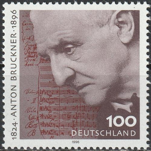 Potovn znmka Nmecko 1996 Anton Bruckner, skladatel Mi# 1888