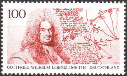 Potovn znmka Nmecko 1996 Gottfried Wilhelm Leibniz Mi# 1865