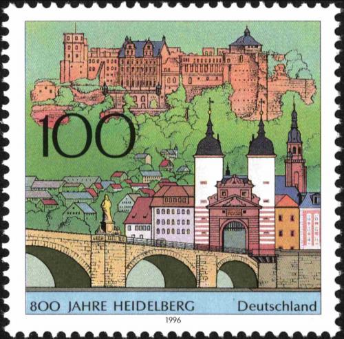 Potovn znmka Nmecko 1996 Heidelberg, 800. vro Mi# 1868 - zvtit obrzek