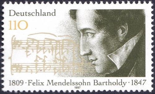 Potovn znmka Nmecko 1997 Felix Mendelssohn-Bartholdy, skladatel Mi# 1953