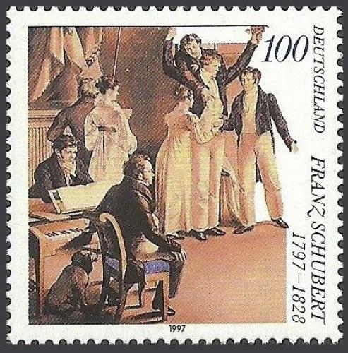 Potovn znmka Nmecko 1997 Franz Schubert, skladatel Mi# 1895 - zvtit obrzek