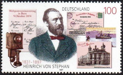 Potovn znmka Nmecko 1997 Heinrich von Stephan Mi# 1912 - zvtit obrzek