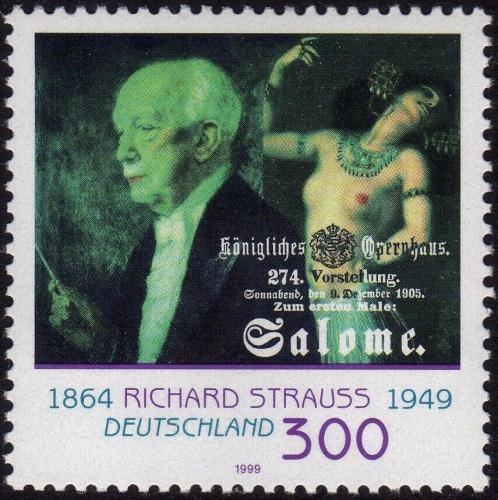 Potovn znmka Nmecko 1999 Richard Strauss Mi# 2076 Kat 3.40 - zvtit obrzek
