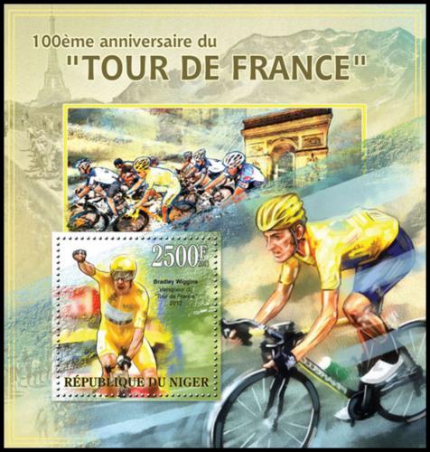 Potovn znmka Niger 2013 Tour de France, cyklistika Mi# Block 182 Kat 10