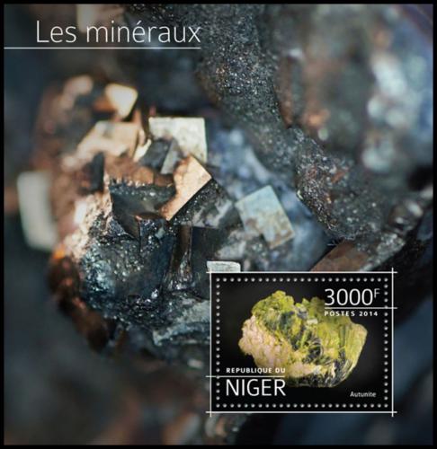 Poštovní známka Niger 2014 Minerály Mi# Block 397 Kat 12€