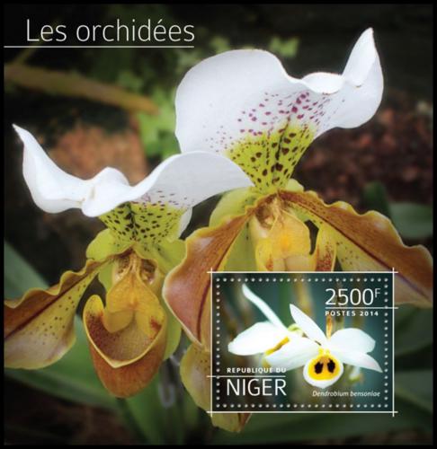 Potovn znmka Niger 2014 Orchideje Mi# Block 378 Kat 10 - zvtit obrzek