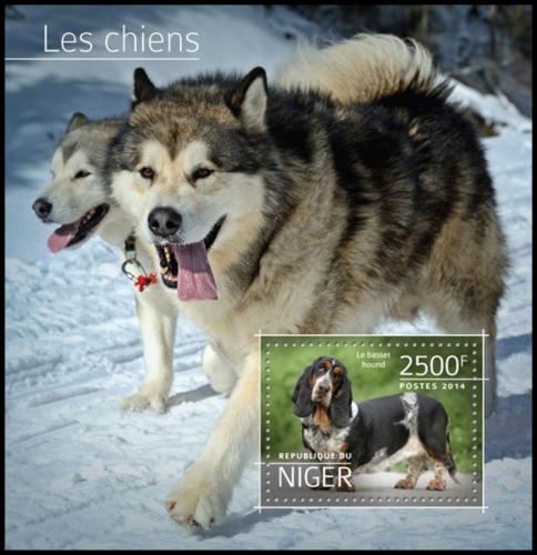 Poštovní známka Niger 2014 Psi Mi# Block 385 Kat 10€