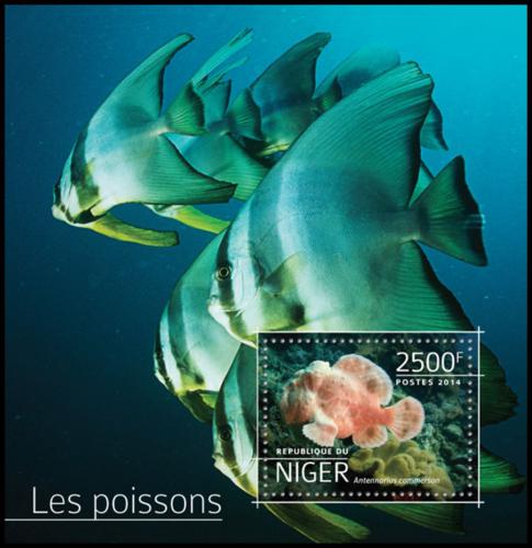 Poštovní známka Niger 2014 Ryby Mi# Block 380 Kat 10€