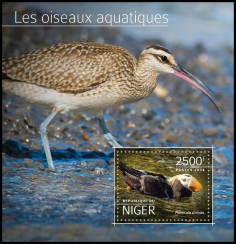 Poštovní známka Niger 2014 Vodní ptáci Mi# Block 382 Kat 10€