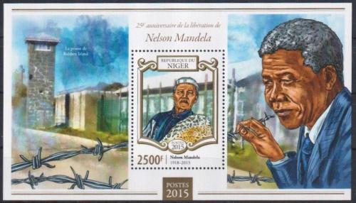Poštovní známka Niger 2015 Nelson Mandela Mi# Block 420 Kat 10€
