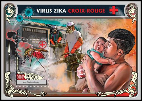 Potovn znmka Niger 2016 Boj proti viru Zika Mi# Block 563 Kat 12