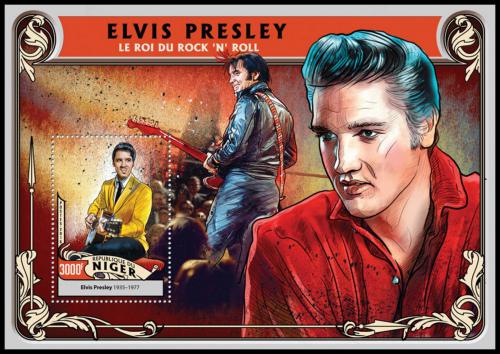 Potovn znmka Niger 2016 Elvis Presley Mi# Block 568 Kat 12