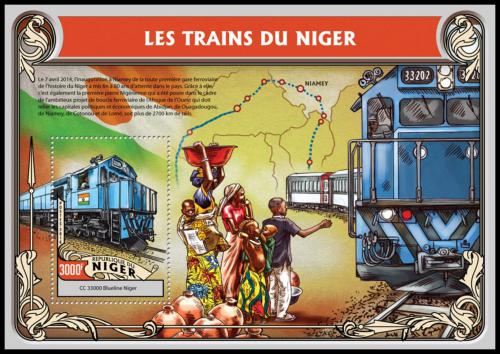 Potovn znmka Niger 2016 Nigersk eleznice Mi# Block 560 Kat 12 - zvtit obrzek