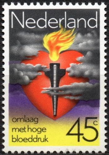 Poštovní známka Nizozemí 1978 Boj s vysokým krevním tlakem Mi# 1124