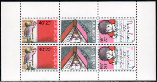 Poštovní známka Nizozemí 1978 Dìti ve škole Mi# Block 19