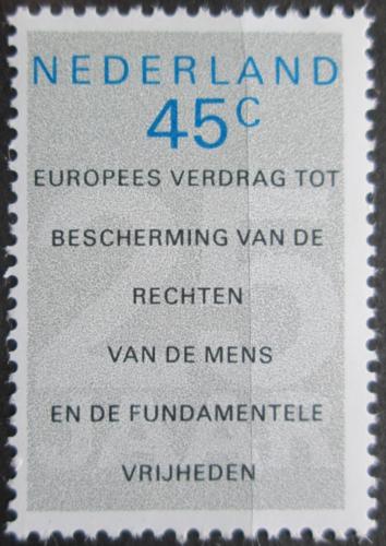 Poštovní známka Nizozemí 1978 Evropská konvence o lidských právech Mi# 1119