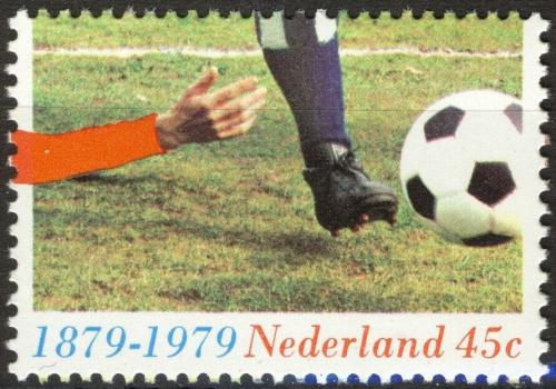 Poštovní známka Nizozemí 1979 Fotbal v Holandsku, 100. výroèí Mi# 1143