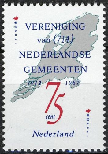 Potovn znmka Nizozem 1987 Mapa Mi# 1326 - zvtit obrzek