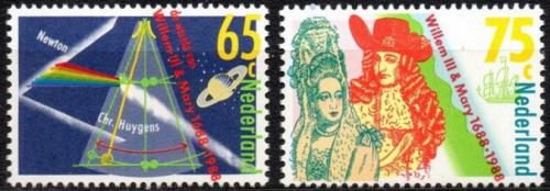 Poštovní známka Nizozemí 1988 Revoluce v Anglii Mi# 1345-46