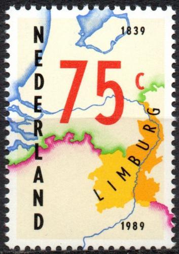 Potovn znmka Nizozem 1989 Mapa provincie Limburg Mi# 1370 - zvtit obrzek