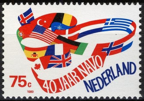 Poštovní známka Nizozemí 1989 NATO, 40. výroèí Mi# 1360
