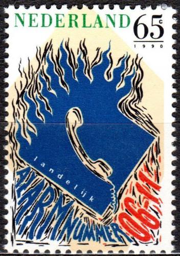 Poštovní známka Nizozemí 1990 Tísòové volání Mi# 1391