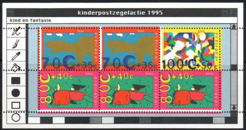 Poštovní známka Nizozemí 1995 Kresby na poèítaèi Mi# Block 45 Kat 7.50€