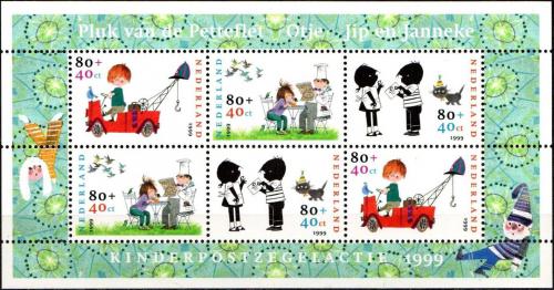 Poštovní známka Nizozemí 1999 Postavièky z dìtských knih Mi# Block 62 Kat 8.50€
