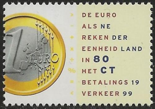 Poštovní známka Nizozemí 1999 Uvedení Eura Mi# 1704