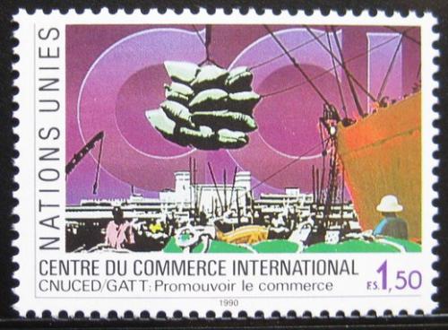 Poštovní známka OSN Ženeva 1990 Mezinárodní obchodní centrum Mi# 182