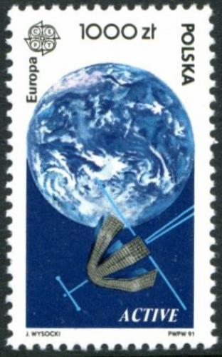 Poštovní známka Polsko 1991 Evropa CEPT, prùzkum vesmíru Mi# 3331