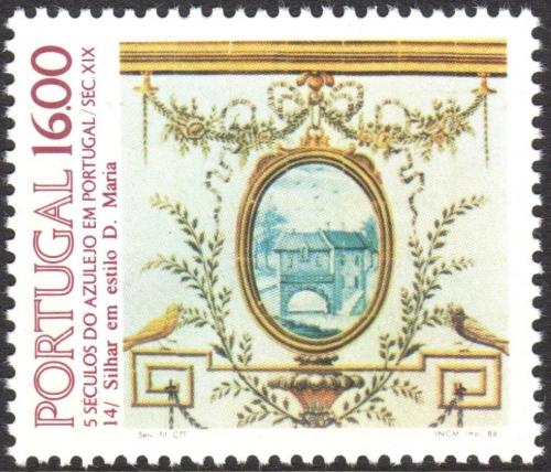 Poštovní známka Portugalsko 1984 Ozdobná kachle, azulej Mi# 1640 