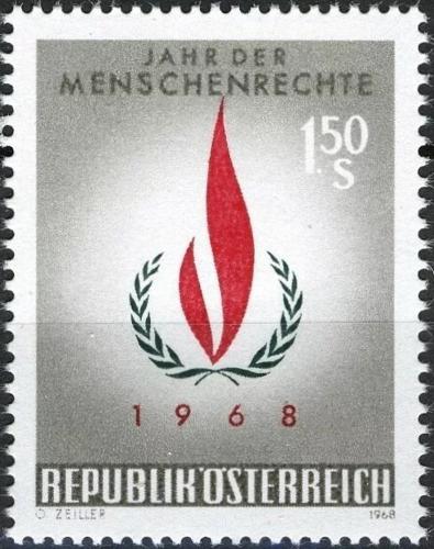Potovn znmka Rakousko 1968 Rok lidskch prv Mi# 1272