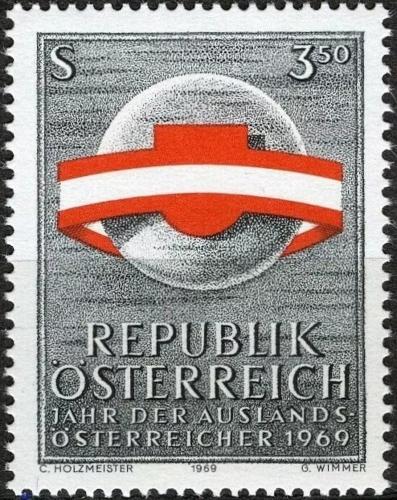 Potovn znmka Rakousko 1969 Rakuani za hranicemi Mi# 1306
