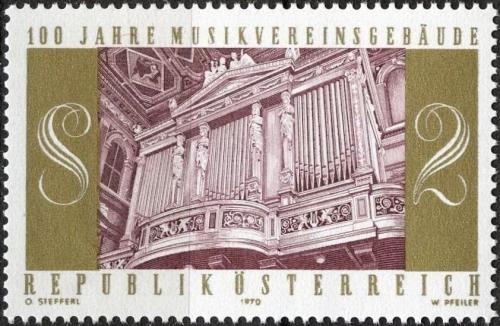 Potovn znmka Rakousko 1970 Budova hudebn akademie Mi# 1327