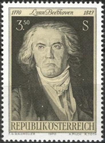 Potovn znmka Rakousko 1970 Ludwig van Beethoven Mi# 1352